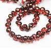 Natural Red Garnet Faceted Onion Tear Drop Onion Briolette Beads Strand Length is 8 Inches and Sizes from 5.5mm to 6mm Approx 